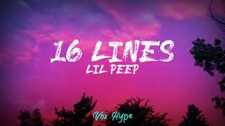 Lil Peep - 16 Lines (lyrics)