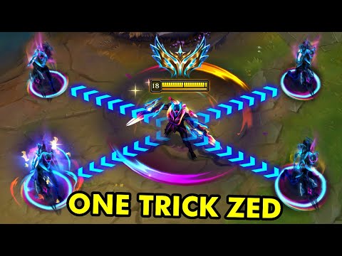 How RANK 1 Zed Mains Carry in High Elo...