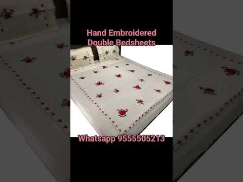 Kantha Embroidered Bedsheet