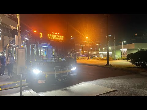 Translink 2021 New Flyer XDE60 21012 on 3 Downtown To Waterfront station (RARE SIGHT)