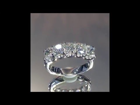 2.70 ct Cushion Cut Diamond Wedding Band
