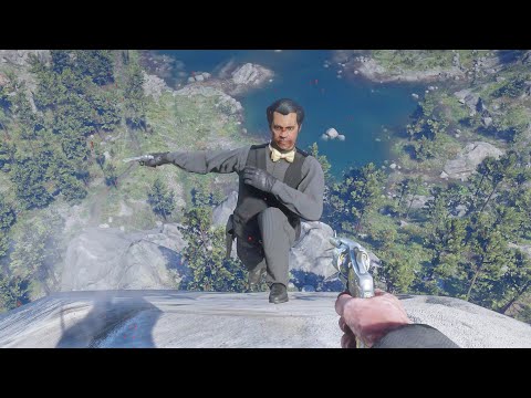 💥[4K] Slow Motion Shooting Funny/Brutal Moments #16 - Red Dead Redemption 2