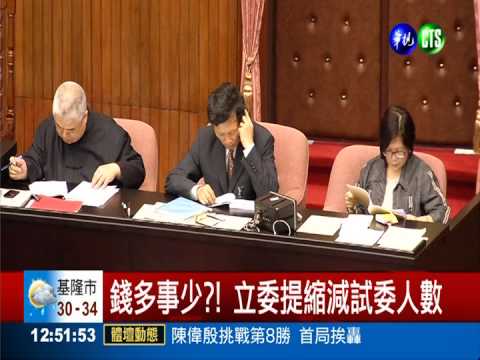 錢多事少?! 立委提縮減試委人數