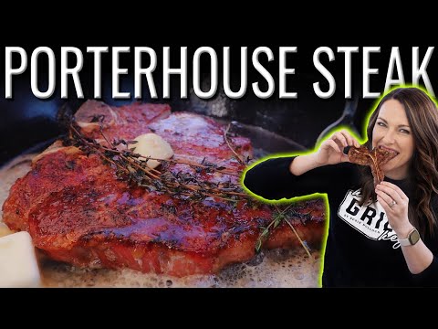 Reverse Seared PORTERHOUSE STEAK on the SMOKER!! BEAUTIFUL! | How To