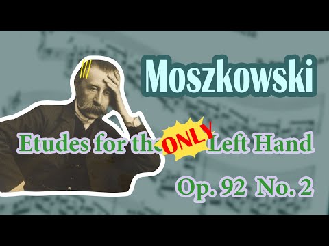 Claude Willie - Moszkowski - Etudes pour la main gauche seule, Op. 92, No. 2 in a minor