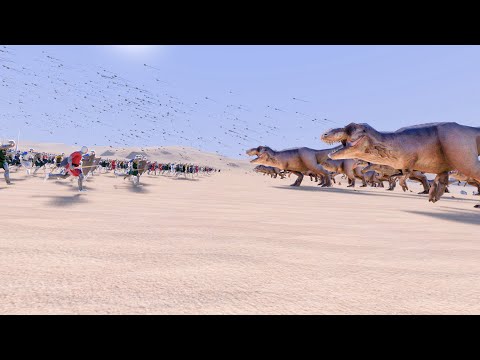 6.000 VELOCIRAPTORS vs 4.000 MEDIEVAL ARMY | Ultimate Epic Battle Simulator