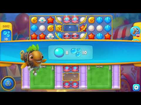 Fishdom 5862 Level - 16 moves - NO BooSTERS