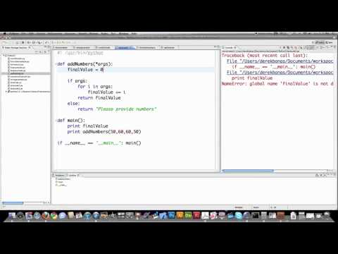 Python 2 7 Tutorial Pt 6
