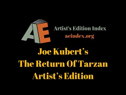 Joe Kubert’s The Return Of Tarzan Artist’s Edition (flip through)