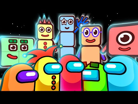Numberblocks but they are Among Us Characters