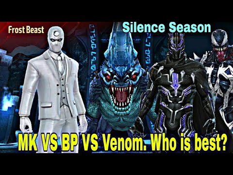 Abx Silence Season | Moon Knight VS Venom VS Black Panther Comparison - Marvel Future Fight