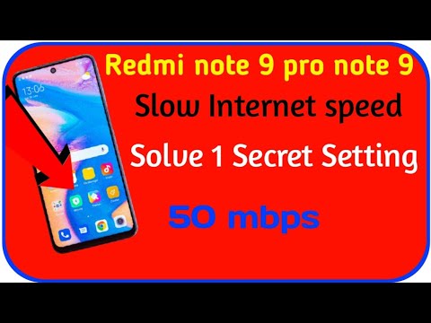 Redmi note 9 pro internet problem| Redmi  note 9 pro slow Internet speed Problem solution |