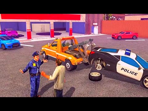 Police Tow Truck Driving Car Transporter Android Gameplay