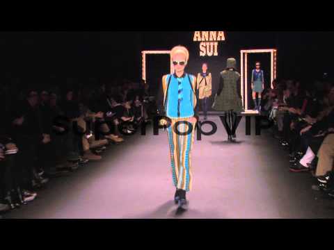 Models walk the runway during Anna Sui - Fall 2013 Merced...