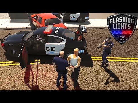 DUE POLIZIOTTI A LAVORO w/Poderak - FLASHING LIGHTS MULTIPLAYER GAMEPLAY ITA