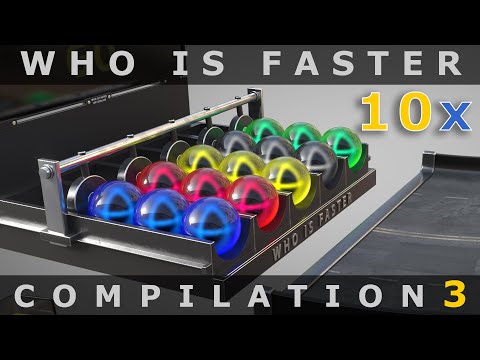 Marble Run Compilation 3 from my WHO IS FASTER Channel ❤️ C4D4U