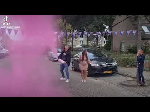 Gender reveal brandblusser