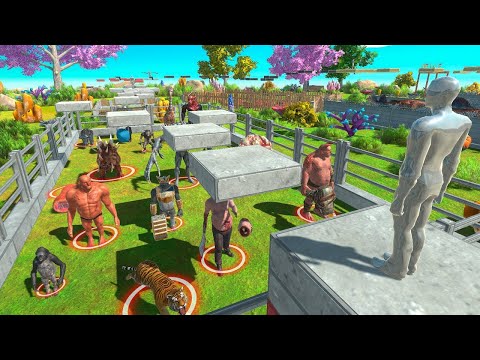 🔥FPS EXTREME PARKOUR ALL WEAPONS VS ALL UNITS - Animal Revolt Battle Simulator