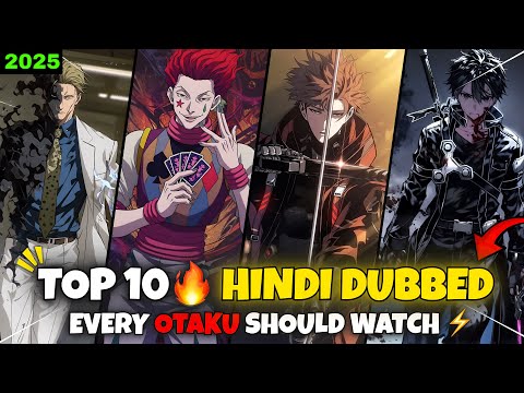 Top 10 Best Hindi Dubbed Anime in 2025 🤩#anime