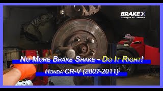 DIY Front Brake Job on Honda CR-V (2007–2011) Full Pad and Rotor Install Guide.