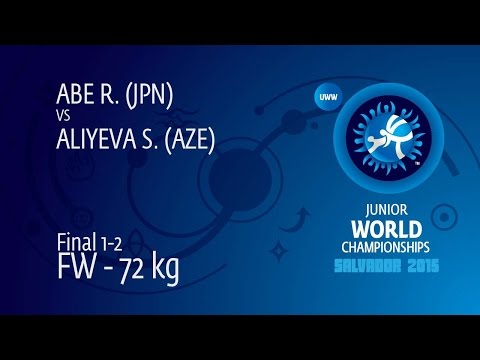 GOLD FW - 72 kg: R. ABE (JPN) df. S. ALIYEVA (AZE), 12-4