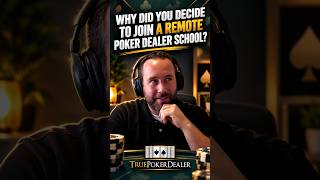 Why Chase Chose Remote Poker Dealer School #pokerdealer #casinodealer