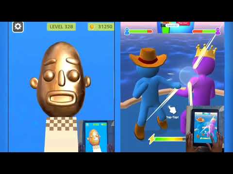 Sandwich Runner vs Giant Rush Max Levels All Trailers New Updates iOS Android Mobile  Gameplay POUB