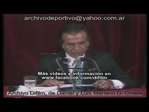 Argentine President Carlos Menem - Latin American Integration - 1993 FOOTAGE ARCHIVE
