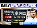 24 FEB 2026 The Hindu Newspaper Analysis For UPSC Important News Analysis Unacademy UPSC