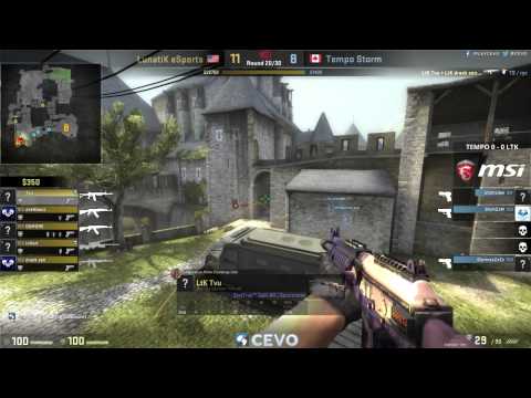 Tempo Storm vs LunatiK eSports Game 1 (CEVO-P CS:GO Season 7) - Misled & Dust