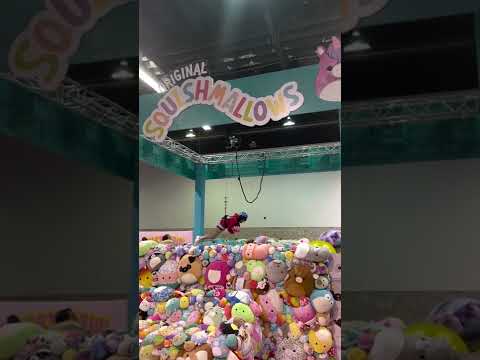This is the #Squishmallows human #clawmachine at #VidCon! #shorts #vidcon2022