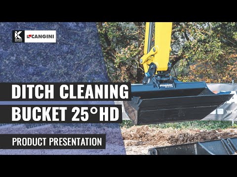 Ditch Cleaning Bucket 25° Heavy Duty | Cangini Benne