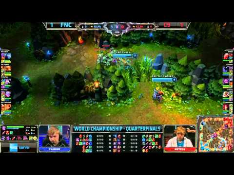 FNC vs C9 | Fnatic vs Cloud 9 Game 3 Bo3 Worlds 2013 Quarter finals | Season 3 championship S3 VOD