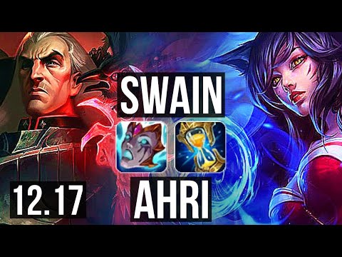 SWAIN vs AHRI (MID) | 7/0/11, Godlike, Rank 10 Swain | TR Master | 12.17