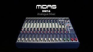 Video thumbnail for Midas DM16 Analogue Mixer | Gear4music by Gear4music Guitars