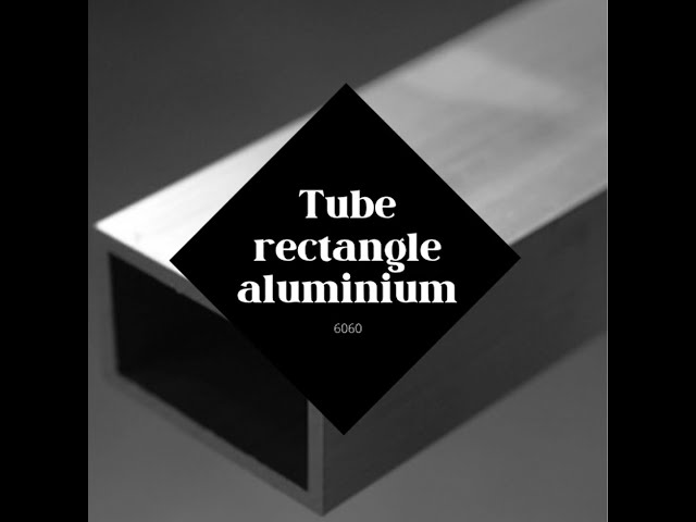Tube Rectangulaire Aluminium Revêtu 40x30x2 Mm X 2000 Mm Blanc RAL 9016