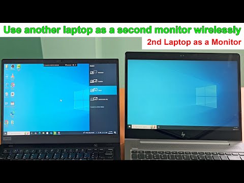 How to use another laptop as a second monitor wirelessly