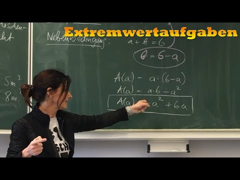 Mathetante erklärt Extremwertaufgaben für Anfänger