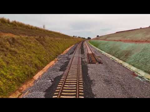 A Ferrovia Norte-Sul (FNS) em Palmeiras de Goiás #goias #ferrovia #trem #ferrovianortesul 