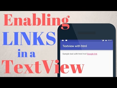 Adding Links Inside A Textview Android Development