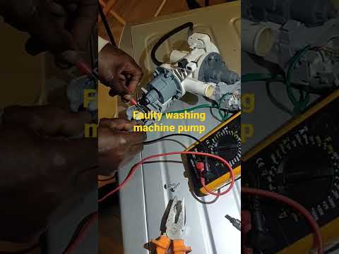 testing a faulty water drainage pump