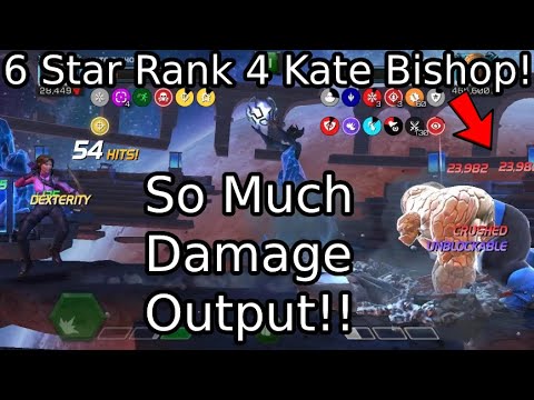 6 Star Rank 4 Kate Bishop DESTROYS In Labyrinth And Abyss! (With And Without Suicides) | MCOC