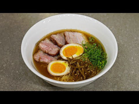긴자 하치고 스타일 청탕 라멘