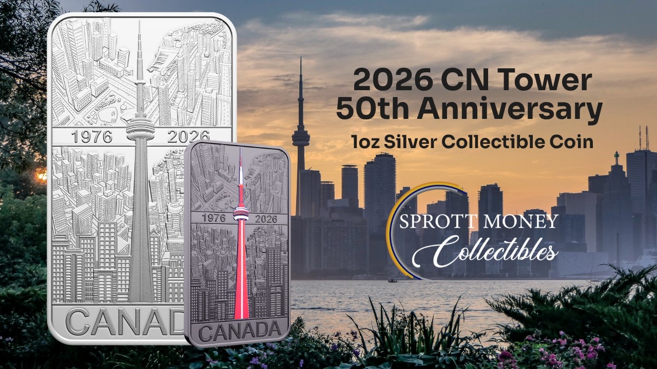 2026 FINE SILVER Coin 50TH ANNIVERSARY OF THE CN TOWER ROYAL CANADIAN MINT