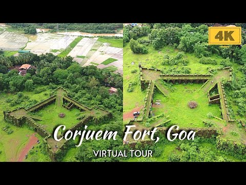 Exploring Historic Corjuem Fort During Monsoon | 4K Goa Virtual Tour