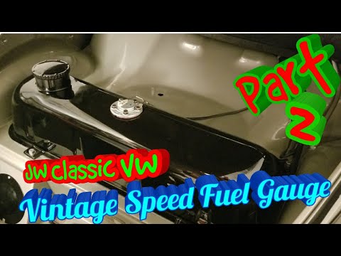 How To: Install Vintage Speed Fuel Gauge Part2 - 1956 Ragtop - Volkswagen BUG | JW Classic VW