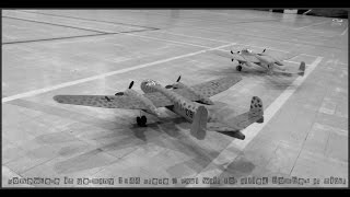 preview picture of video 'Heinkel He 219's INDOOR at St Helens TWO Scale German Nightfighters'