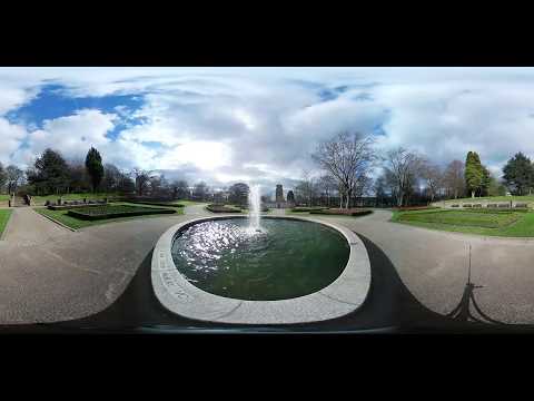 360 View of Clifton Park Rotherham UK Relaxing by Tamseel tv UK