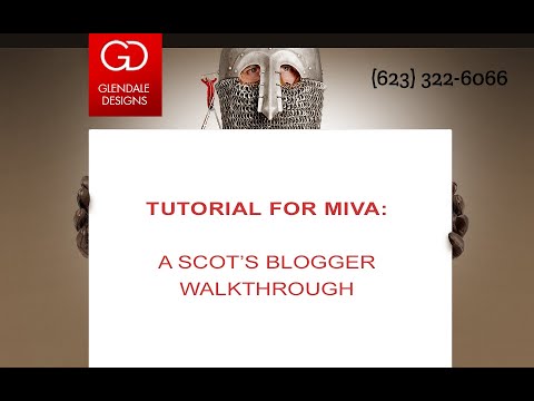 Watch on YouTube: Miva Ecommerce: A Walkthrough Tutorial of Scot's Blogger, by Glendale Design