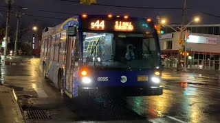SI Mall-Yukon Av Bound 2019 Novabus LFS 8695 S44 Local Bus At Richmond Av & Victory Blvd